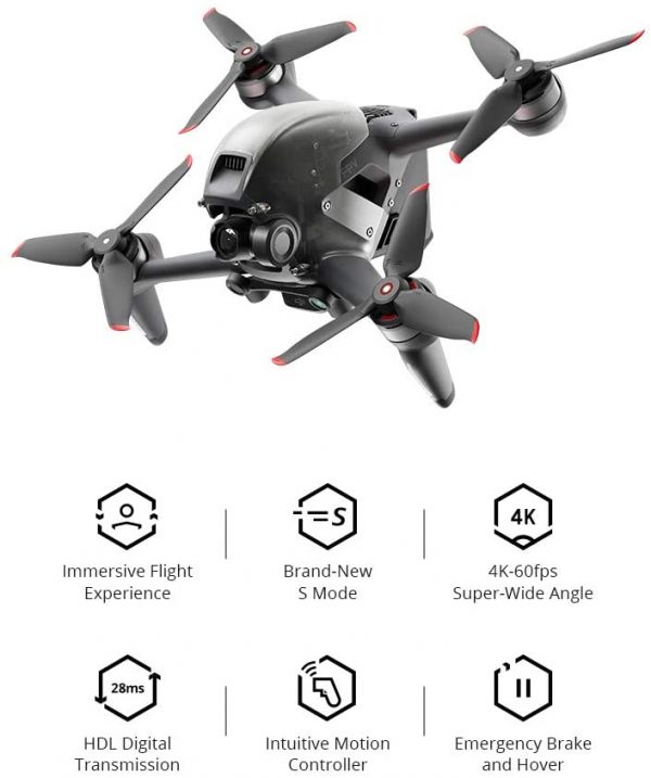 DJI FPV combo drone caracteristicas